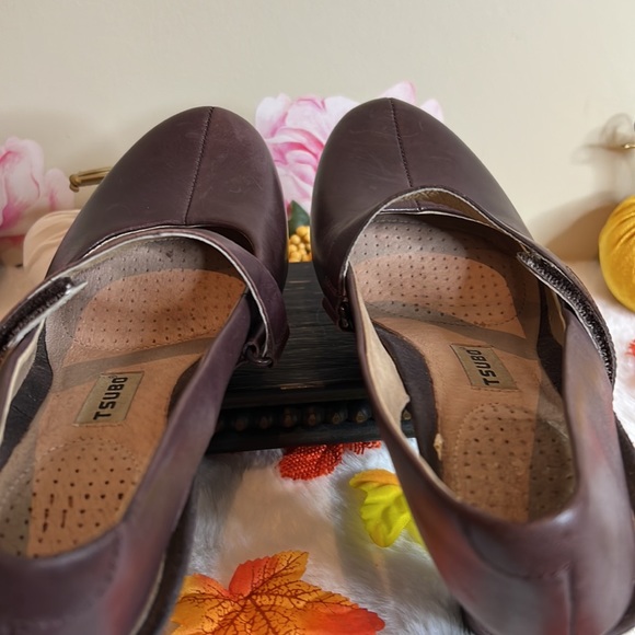 TSUBO Mary Jane Suede Style Heel with Velcro Strap. #71 - Picture 8 of 8
